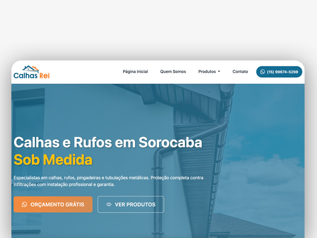 Calhas em Sorocaba - Calhas Rei